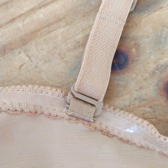 Malizia by LaPerla 2 Vintage Tan Convertible Water Implant Push Up Bra Size 34 - Picture 6 of 12